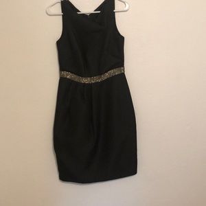 Black dress with beaded band